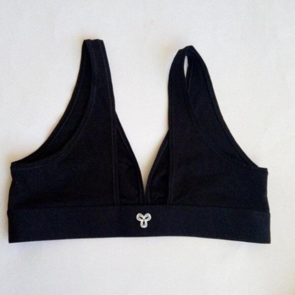 TNA Black Soft Triangle Bralette Size L New Without Tags Wireless Lounge Bra
